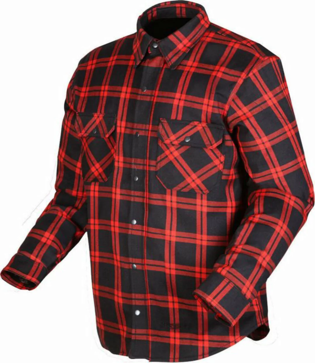 Modeka Motorradjacke Modeka Colden Motorradhemd schwarz / rot Herren günstig online kaufen