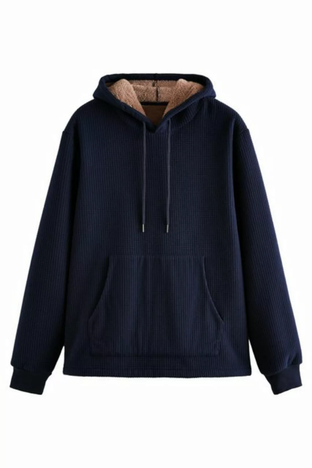 Next Kapuzenfleecejacke Strukturiertes Hoodie mit Borg-Futter (1-St) günstig online kaufen