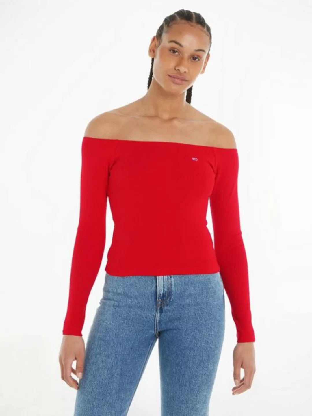 Tommy Jeans Crop-Top mit Tommy Jeans Markenlabel günstig online kaufen