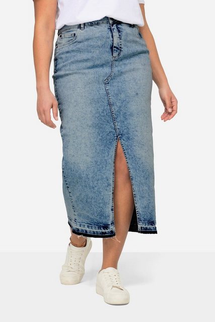 Angel of Style Jeansrock Maxi-Jeansrock Straight Fit 5-Pocket Schlitz vorne günstig online kaufen