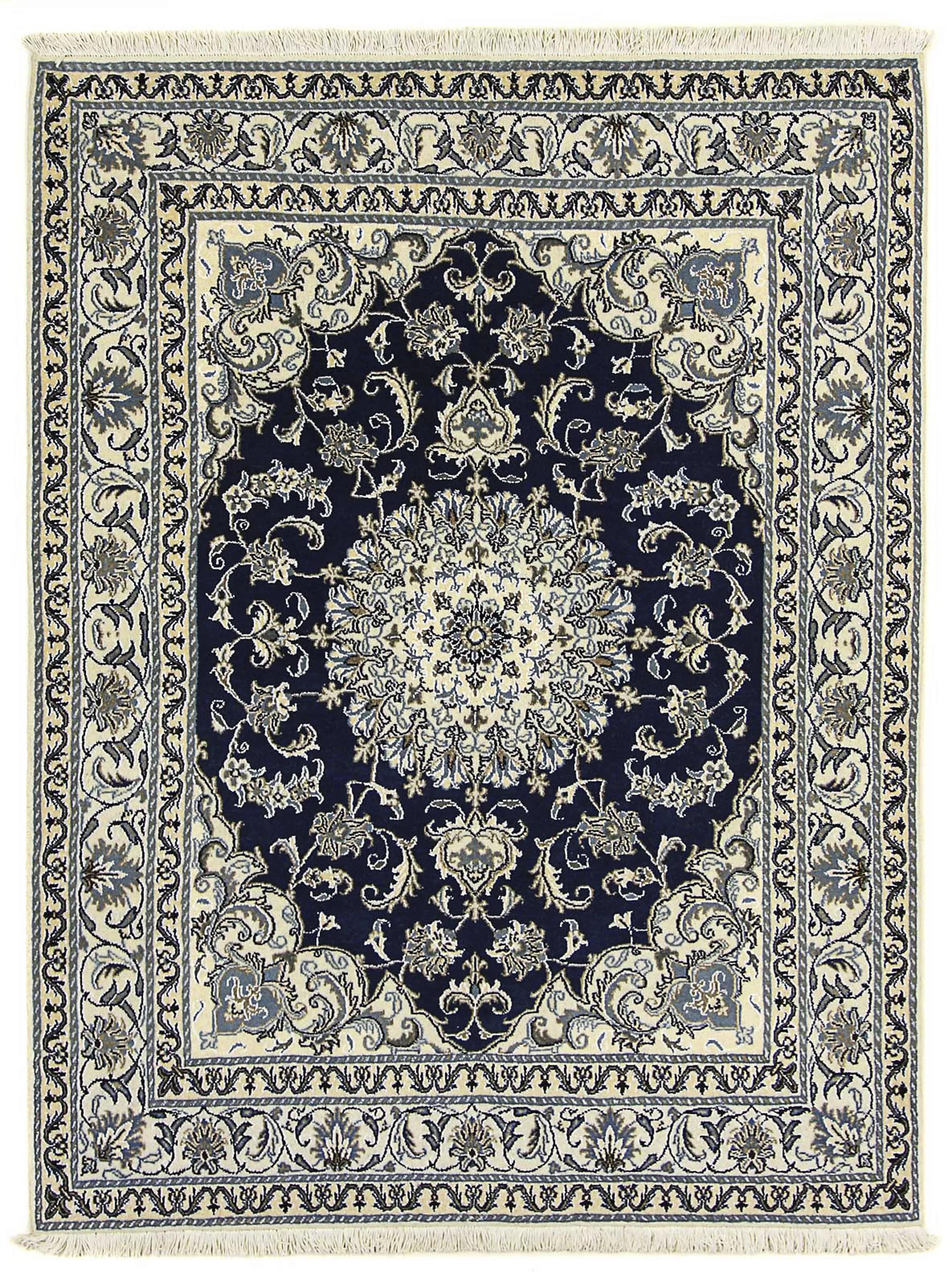 morgenland Orientteppich »Perser - Nain - 198 x 152 cm - dunkelblau«, recht günstig online kaufen