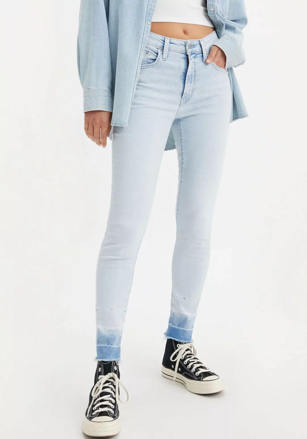 Levi's® Skinny-fit-Jeans 721 High rise skinny mit Schlitz am Saum günstig online kaufen
