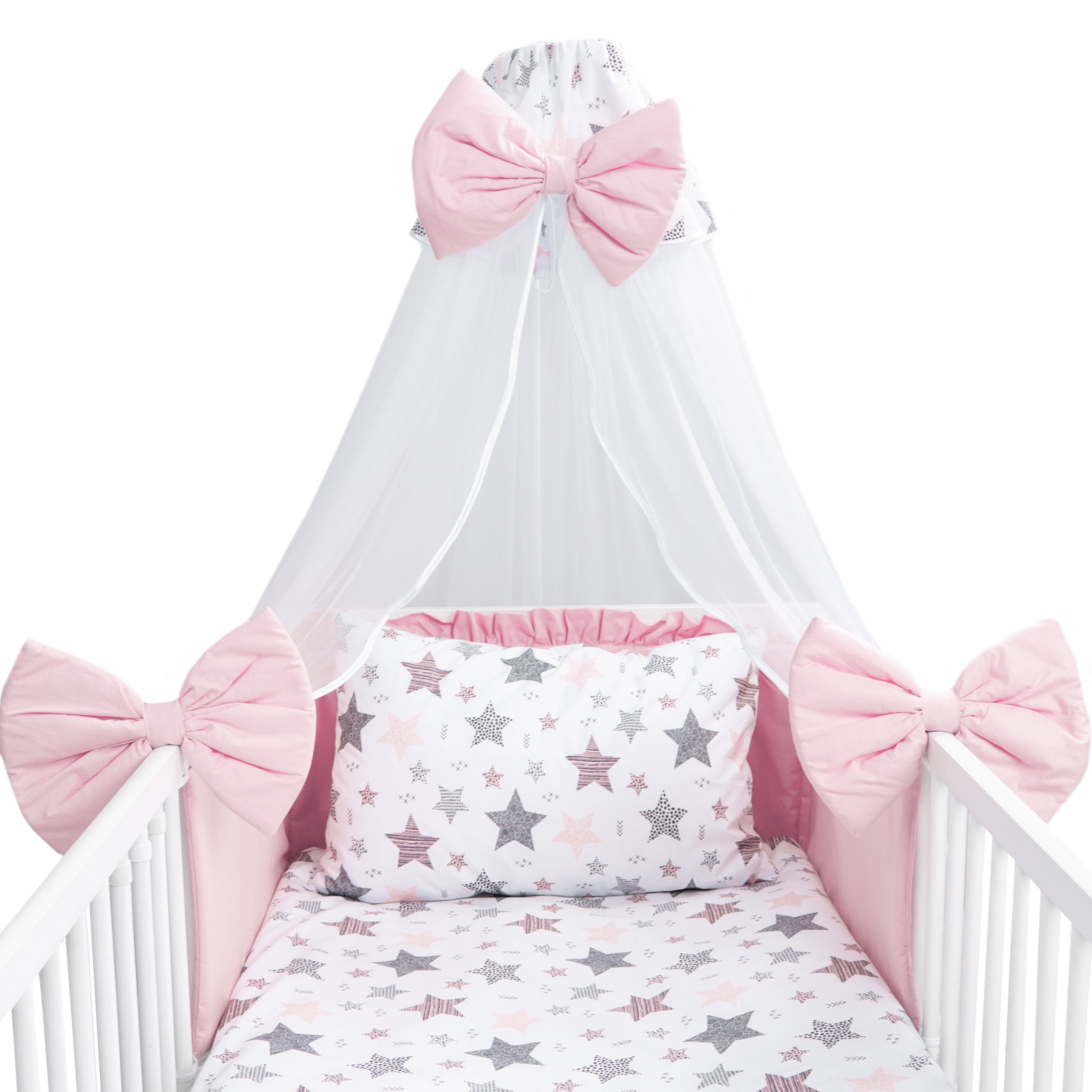 Amilian Babybettwäsche Set 7-teilig - Bettwäsche günstig online kaufen