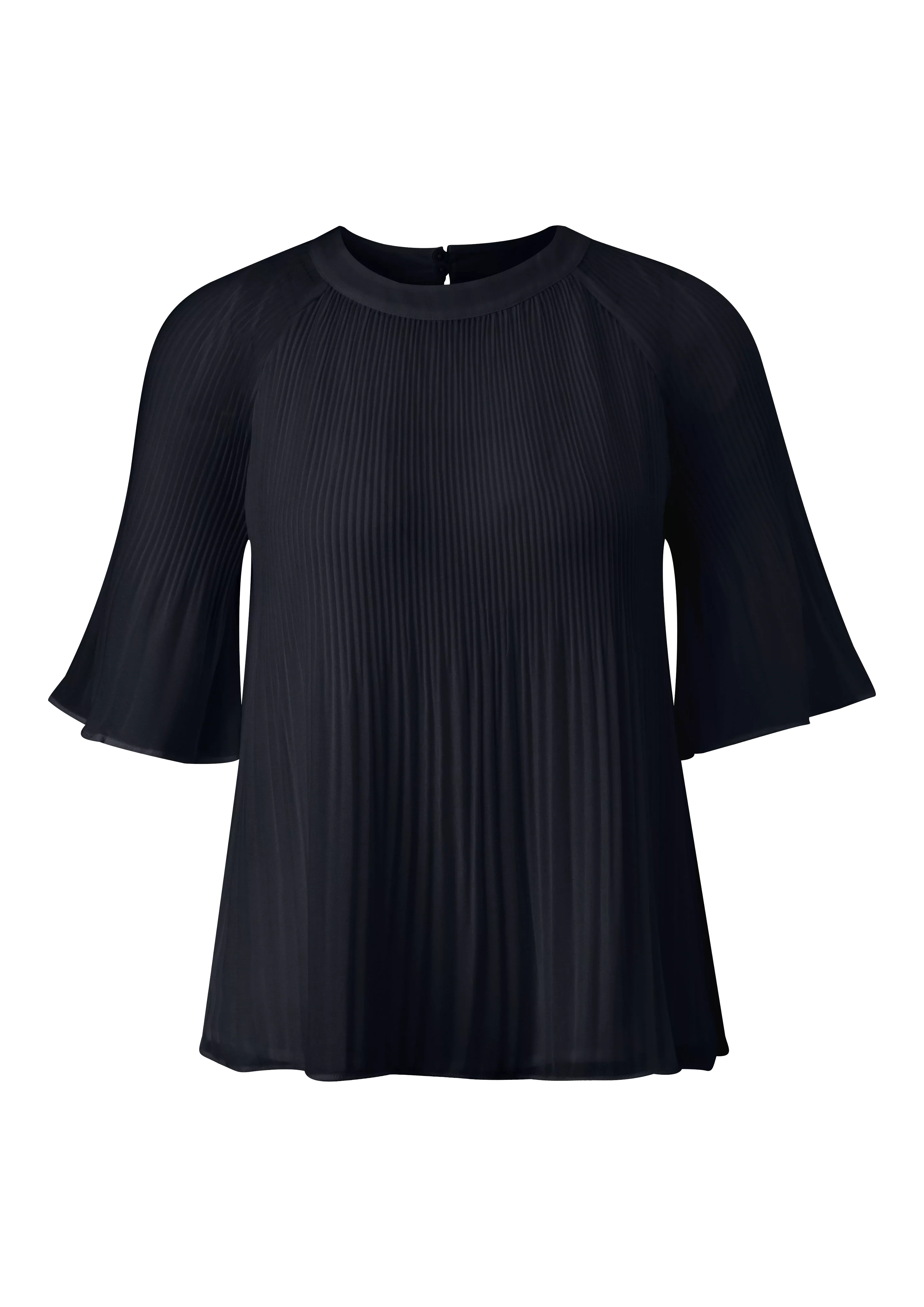 s.Oliver BLACK LABEL Chiffonbluse, mit Plisseefalten günstig online kaufen