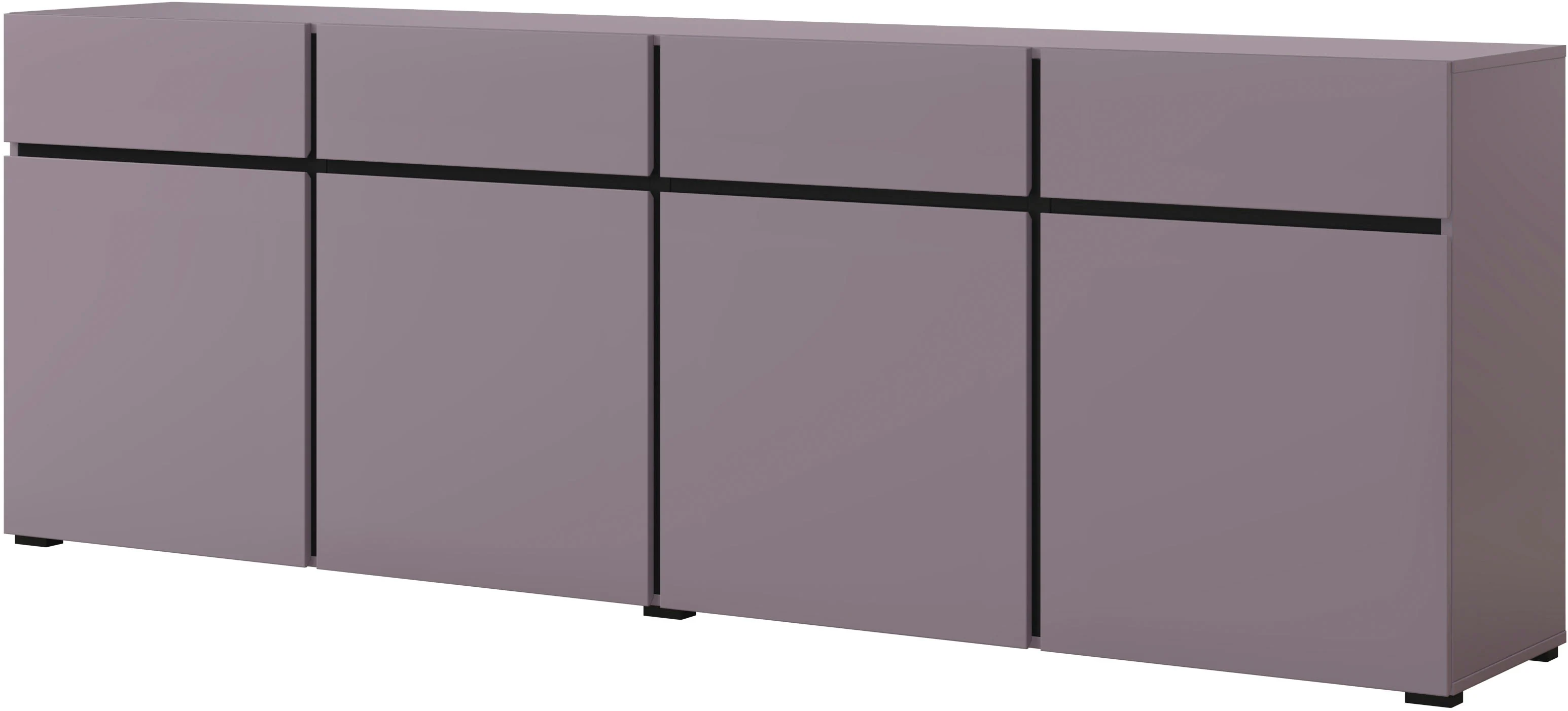 INOSIGN Sideboard »Cross,Breite 225 cm, moderne grifflose Kommode,4 Türen/4 günstig online kaufen