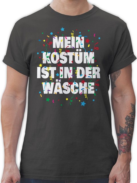 Shirtracer T-Shirt Mein Kostüm ist in der Wäsche Konfetti I Karneval & Fasc günstig online kaufen