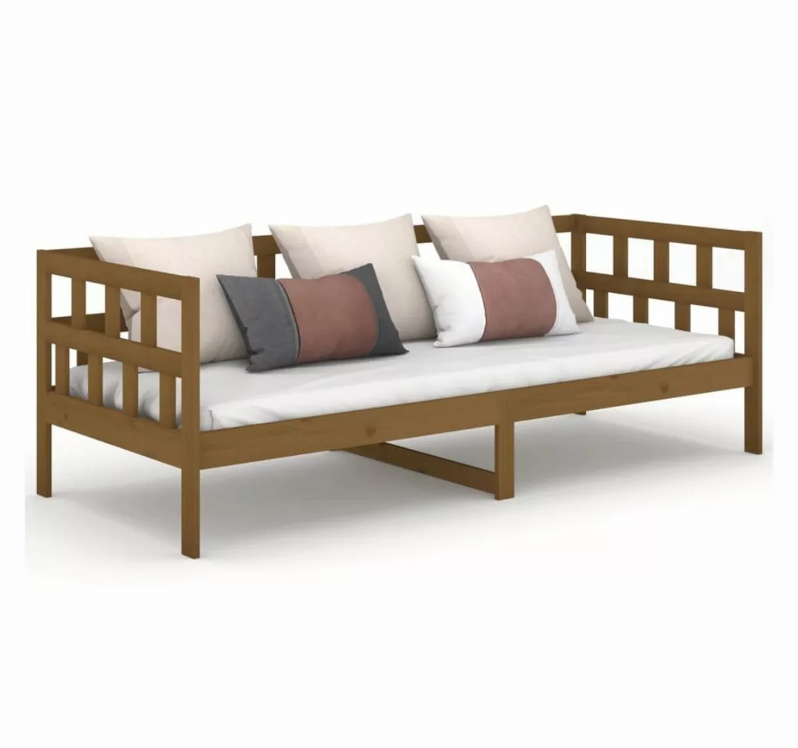 furnicato Bett Tagesbett Honigbraun Massivholz Kiefer 80x200 cm (1-tlg) günstig online kaufen