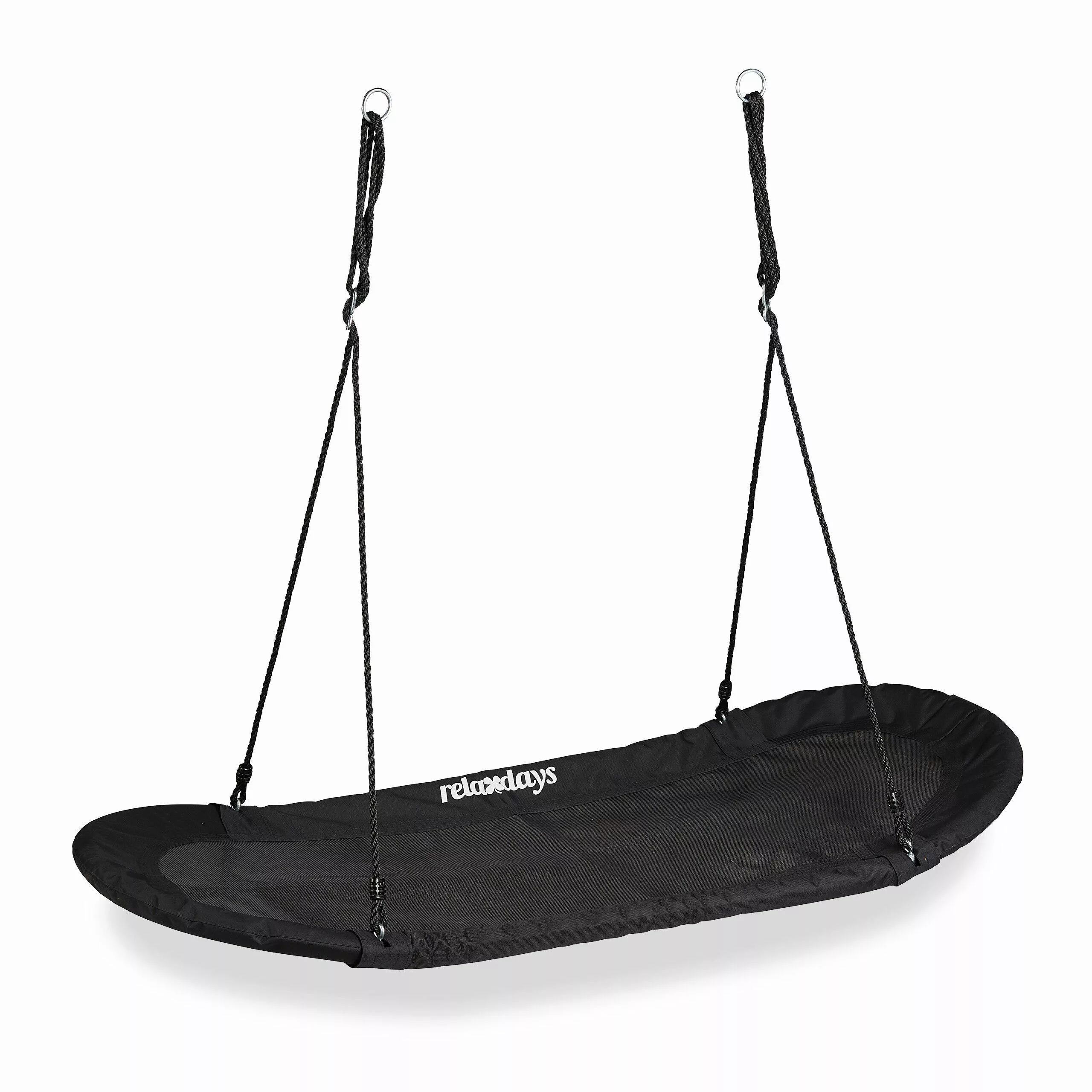 relaxdays Nestschaukel XXL schwarz günstig online kaufen