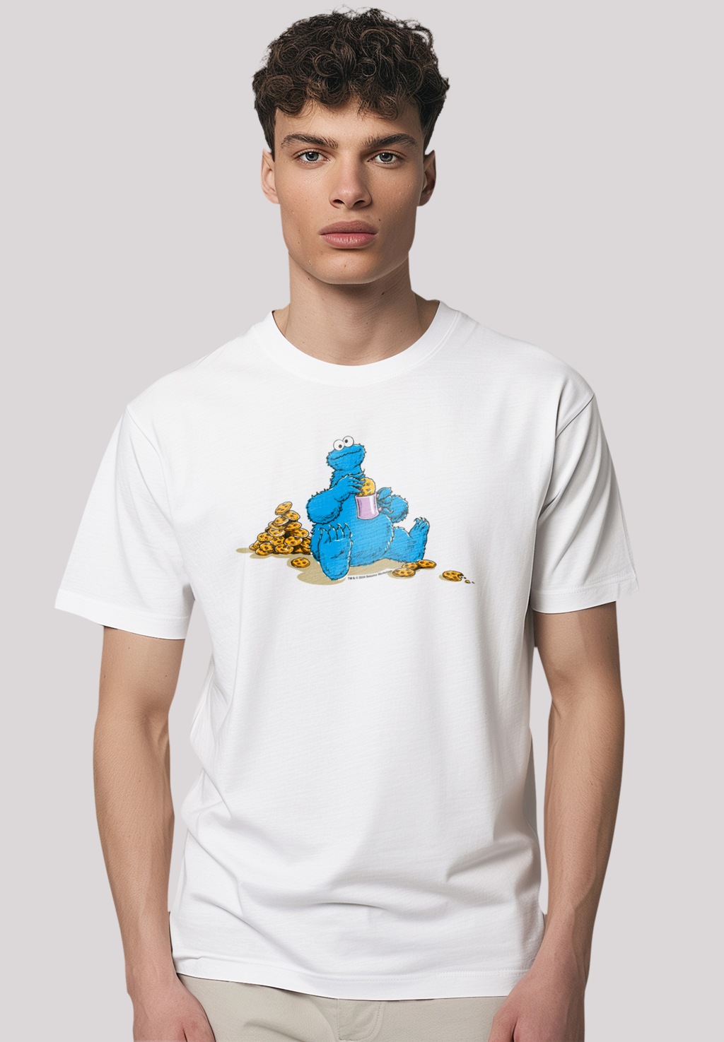 F4NT4STIC T-Shirt "Sesamstraße Cookie Monster Coockietime", Premium Qualitä günstig online kaufen