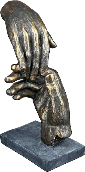 Casablanca by Gilde Dekofigur »Skulptur Two hands, bronzefarben«, braun günstig online kaufen