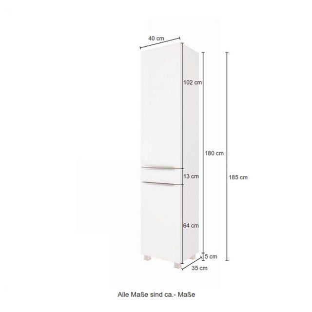 HELD MÖBEL Seitenschrank 40 x 180 x 35 cm (B/H/T) günstig online kaufen