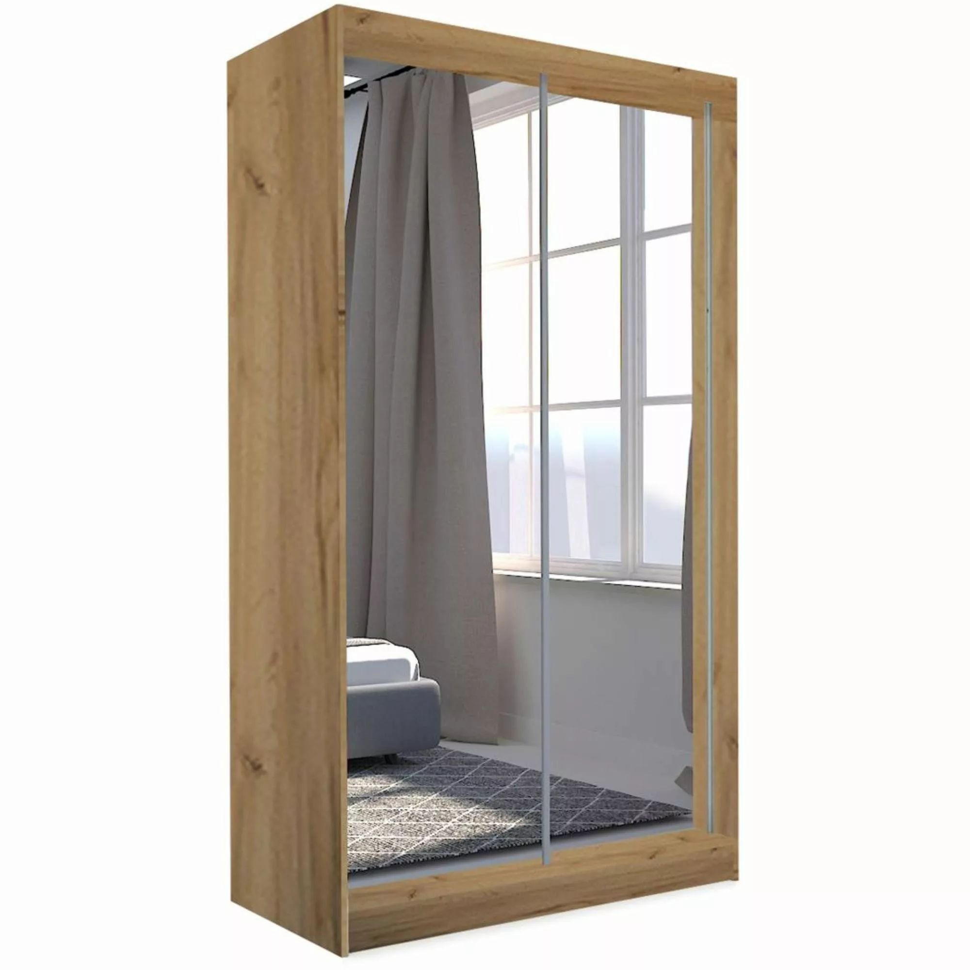 Beautysofa Schiebetürenschrank Doroti (modernes Garderobeschrank, 120, günstig online kaufen