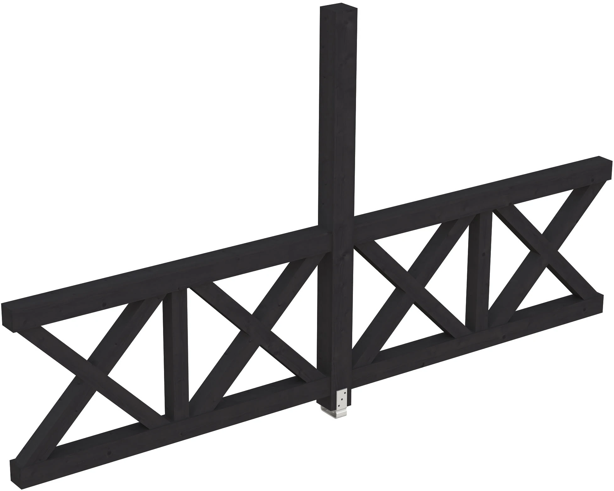Skanholz Carport-Seitenwand "Andreaskreuz", freistehehend günstig online kaufen