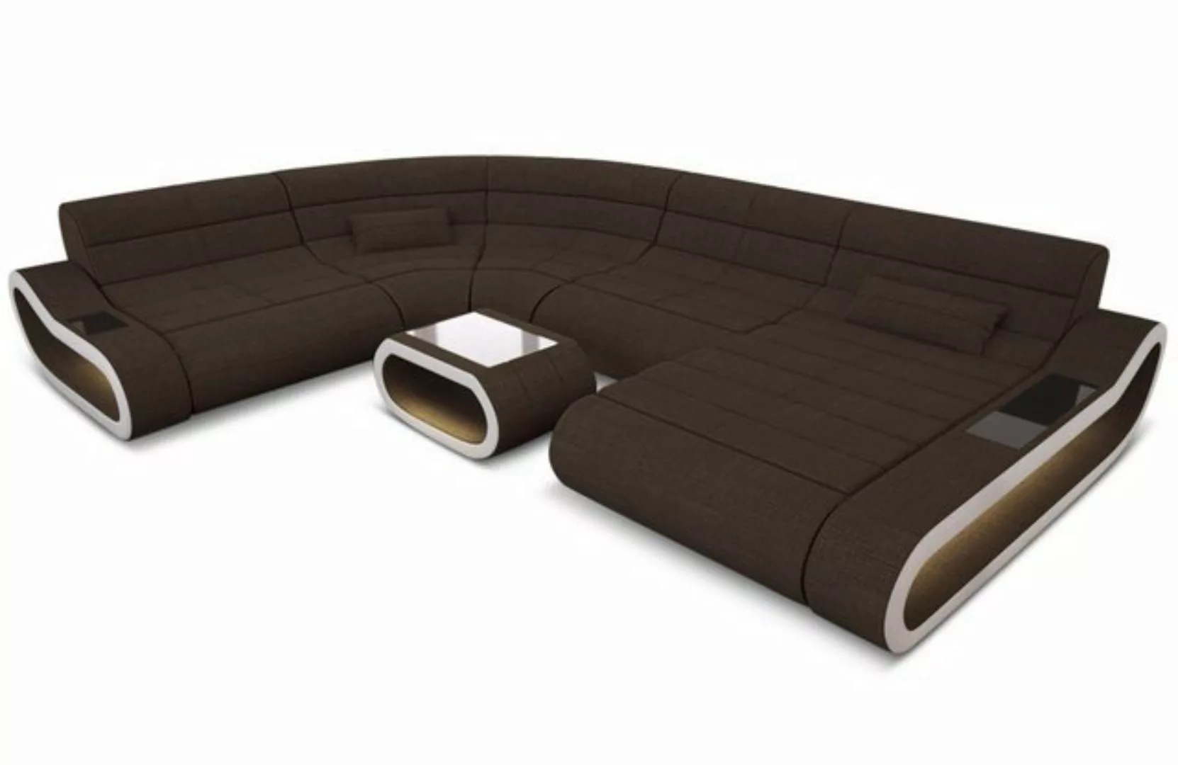 Sofa Dreams Wohnlandschaft Polster Sofa Stoff Couch Concept XXL U Form Stof günstig online kaufen