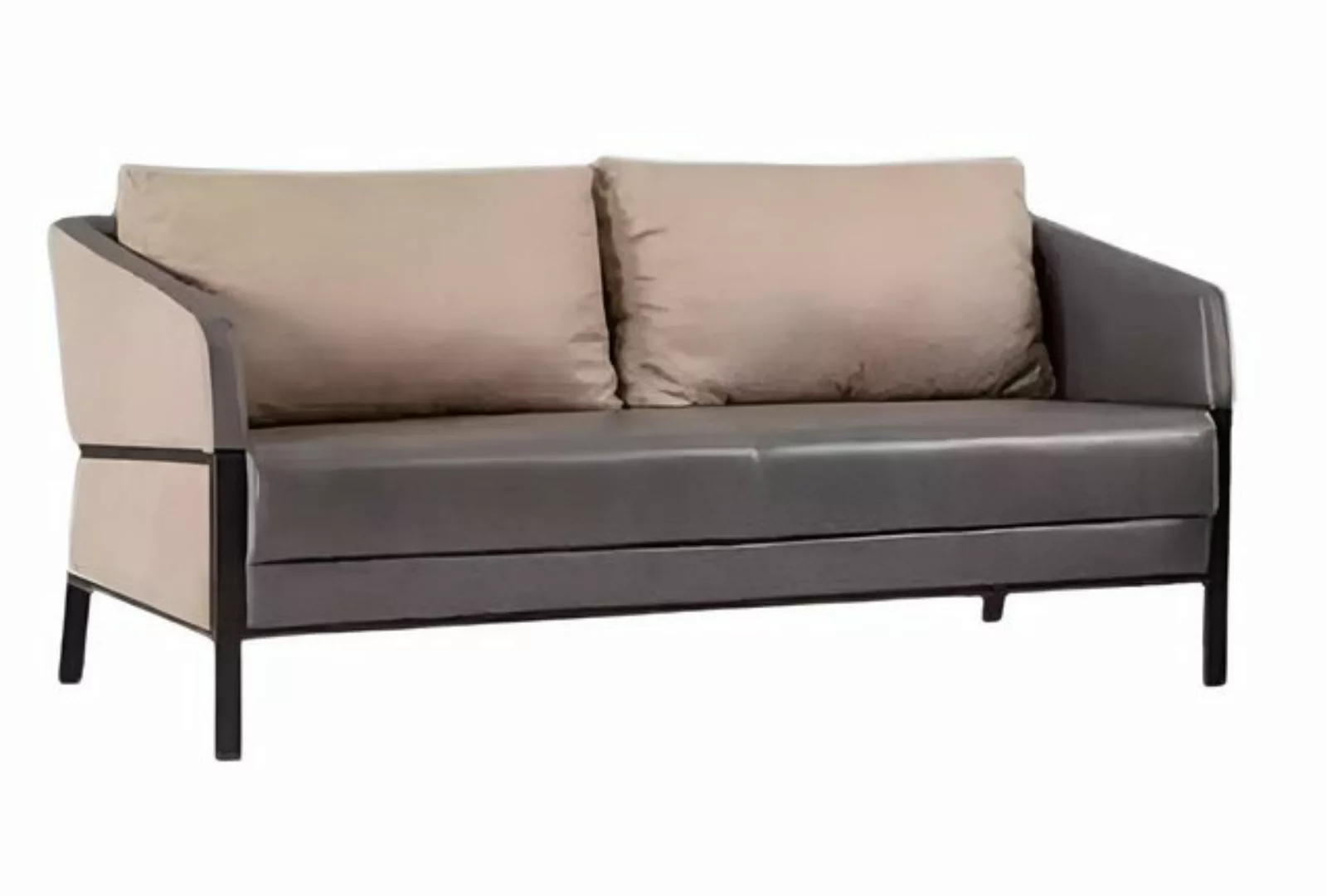 Xlmoebel Sofa Modernes 2-Sitzer-Sofa in Grau für das Büro – Designer-Polste günstig online kaufen