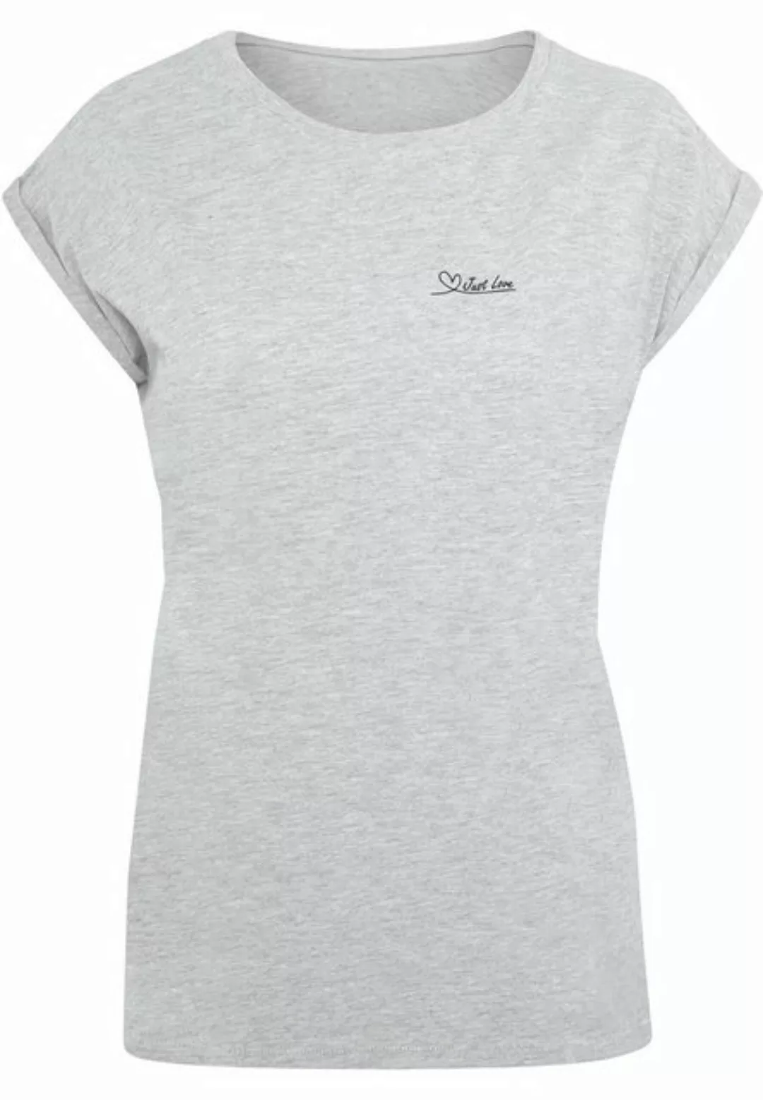 Merchcode T-Shirt Merchcode Damen Ladies Just love Extended Shoulder Tee (1 günstig online kaufen