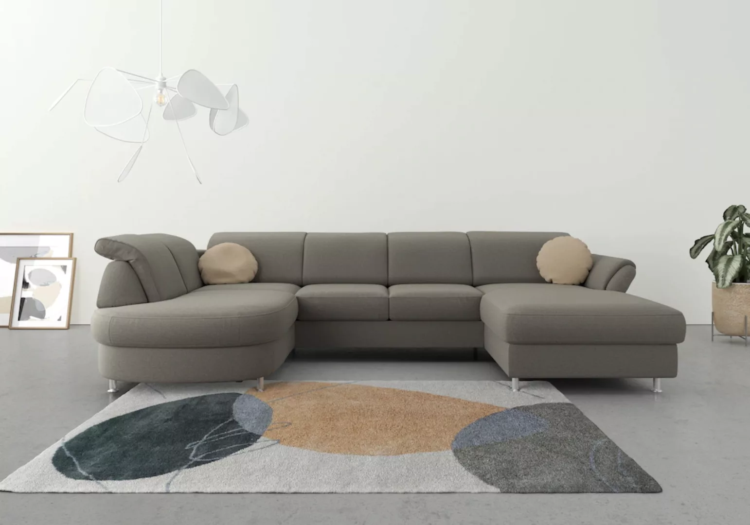 sit&more Wohnlandschaft Apulia U-Form, wahlweise Bettfunktion, Bettkasten u günstig online kaufen