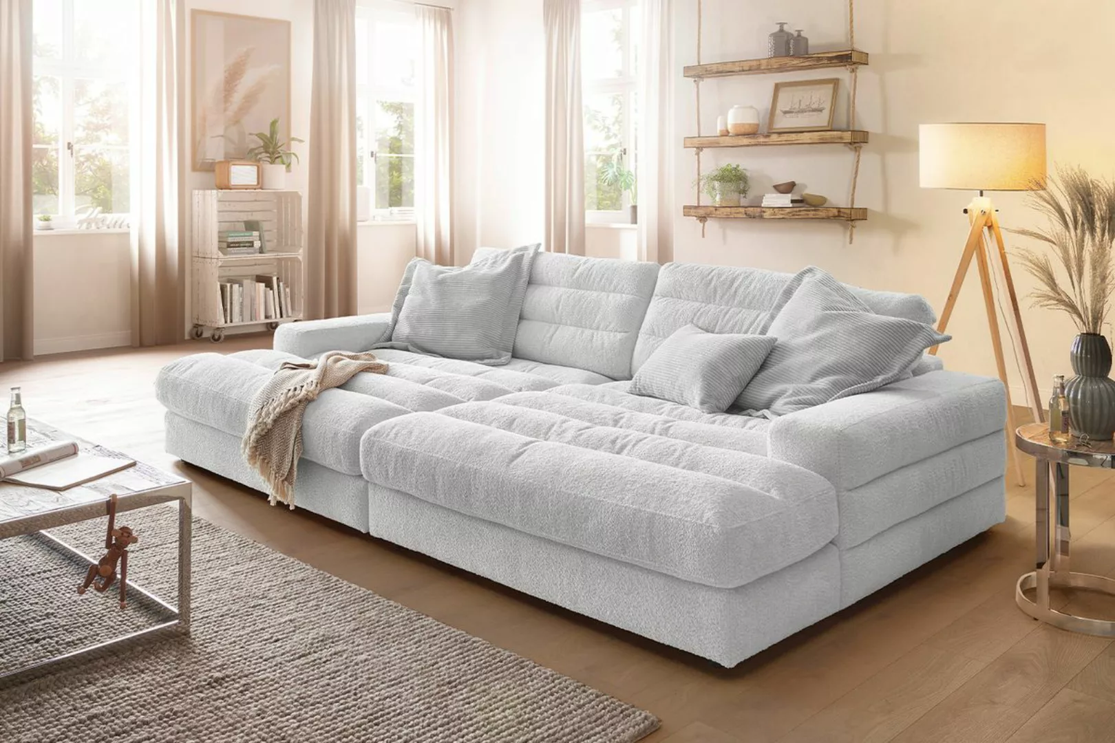 KAWOLA Big-Sofa LANA, Stoff verschiedene Farben günstig online kaufen