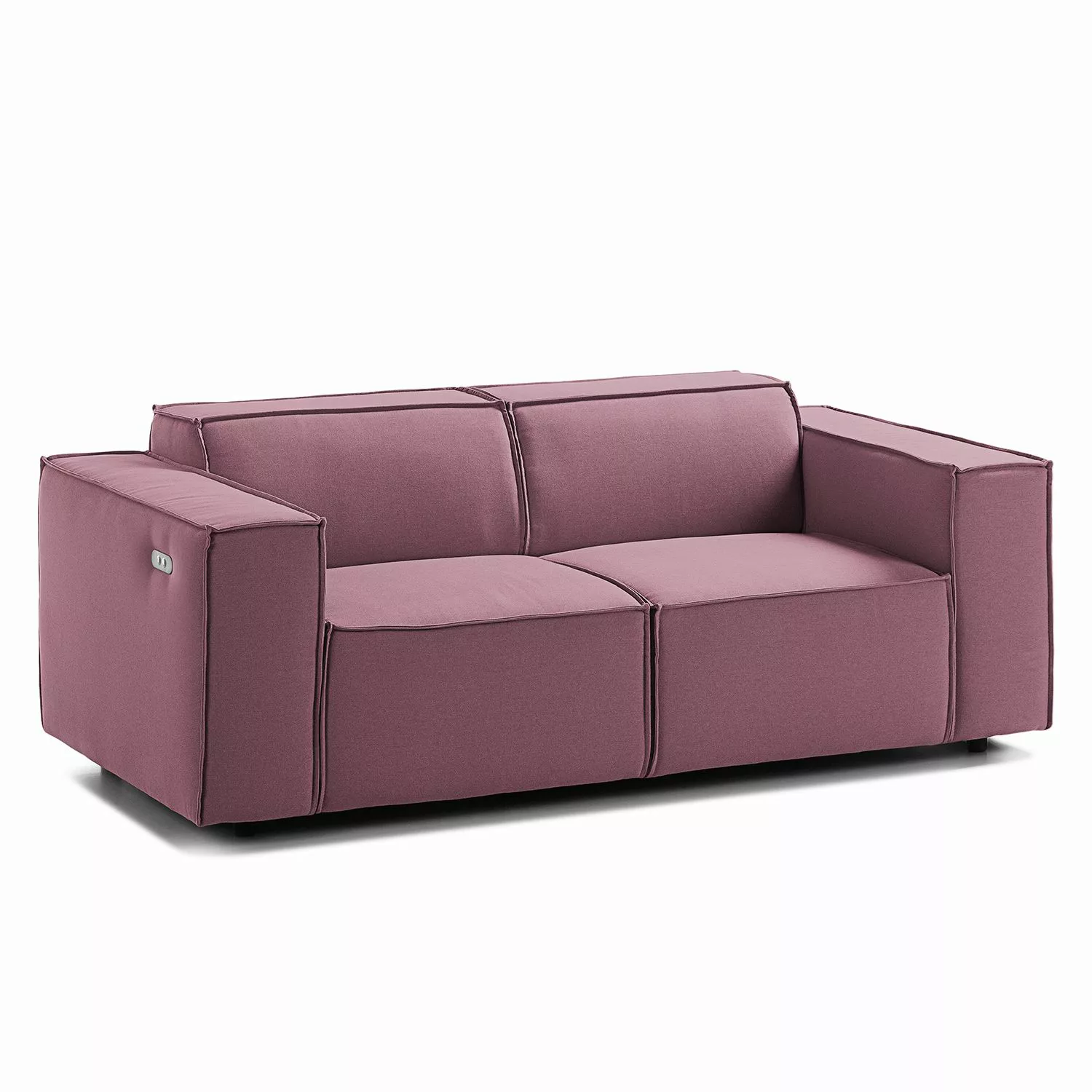 home24 Sofa Kinx 2-Sitzer Flieder Strukturstoff 189x70x96 cm (BxHxT) Modern günstig online kaufen