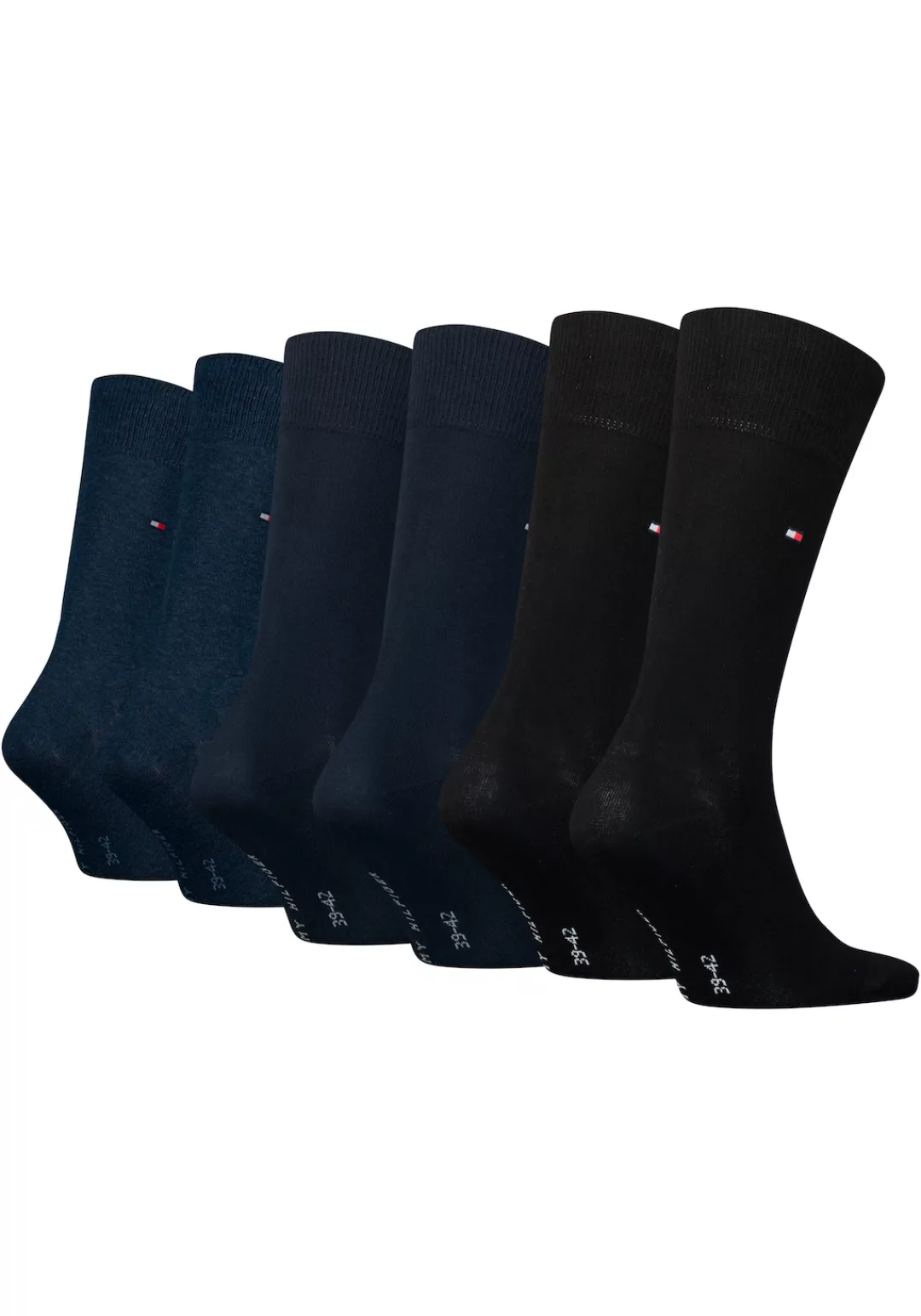 Tommy Hilfiger Socken, (Packung, 6er-Pack), mit gekämmter Baumwolle günstig online kaufen