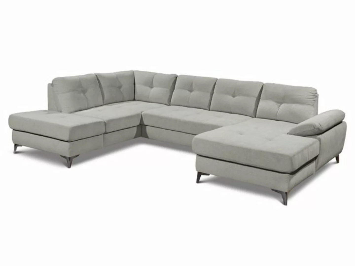 HARPER Polsterecke Polsterecke HARPER BILBAO U-F 218x170 cm silber Ecksofa günstig online kaufen