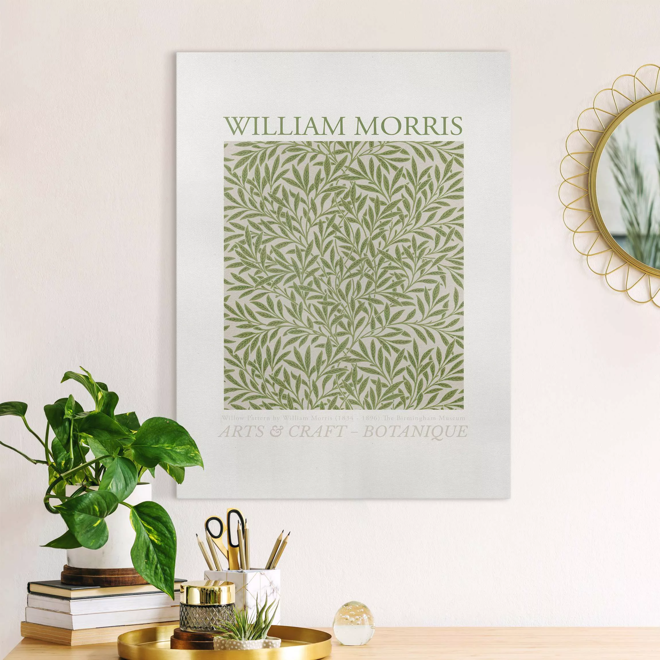 Leinwandbild William Morris - Willow Pattern günstig online kaufen
