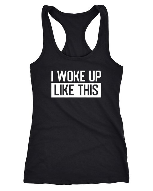 MoonWorks Tanktop Damen Tanktop I woke up like this Fun-Shirt Statement Spr günstig online kaufen