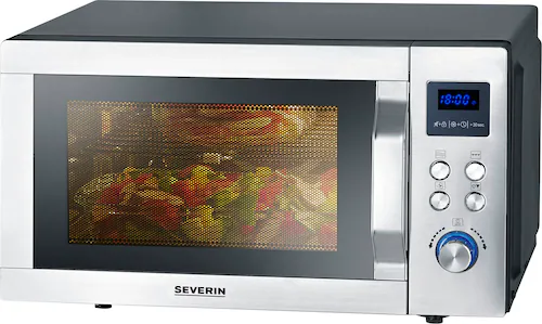 Severin Mikrowelle »MW 7777«, Mikrowelle-Heißluft-Grill, 900 W, mit 8 Autom günstig online kaufen