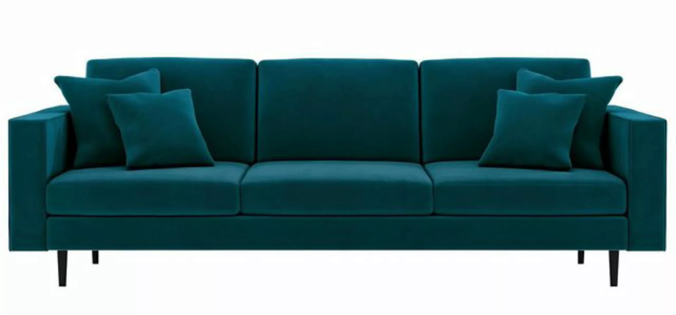 Xlmoebel Sofa Großes grünes Viersitzer-Stoffsofa für das Wohnzimmer-Design günstig online kaufen