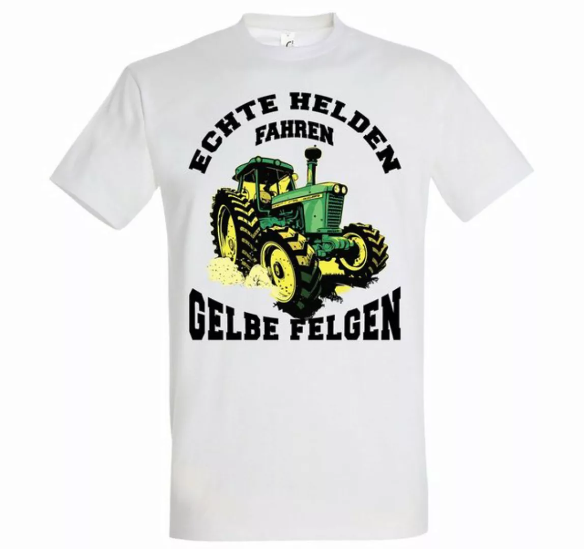 Youth Designz Print-Shirt "Echte Helden fahren gelbe Felgen" Herren T-Shirt günstig online kaufen