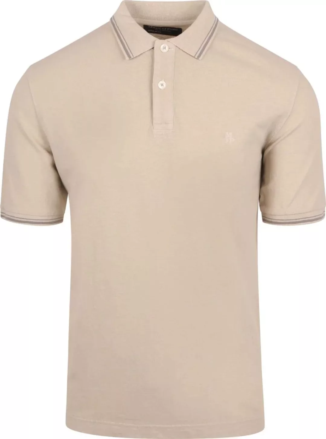 Marc O'Polo Poloshirt Solid Overdye Ecru - Größe M günstig online kaufen