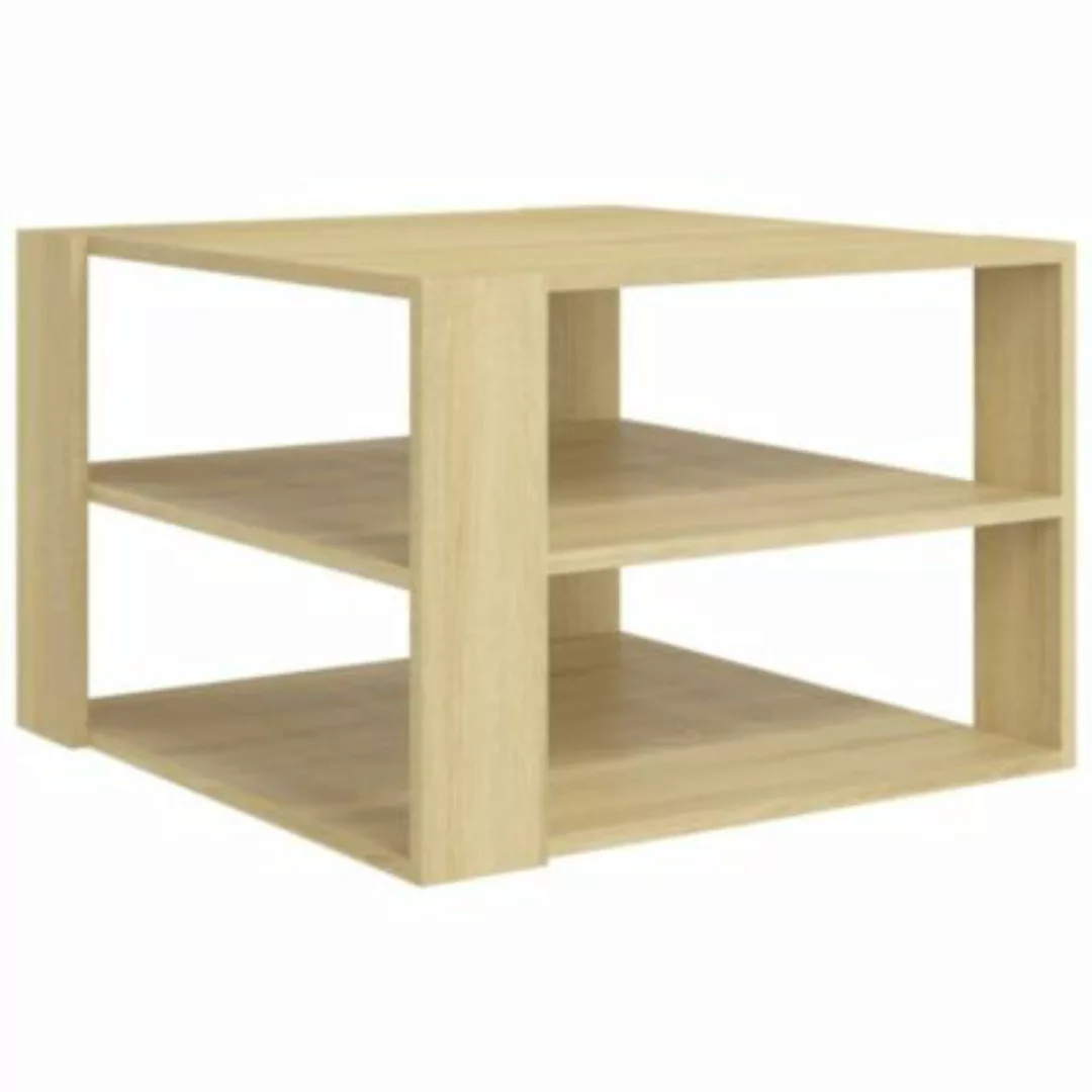 vidaXL Couchtisch Sonoma-Eiche 60x60x40 cm Holzwerkstoff Couchtisch braun günstig online kaufen