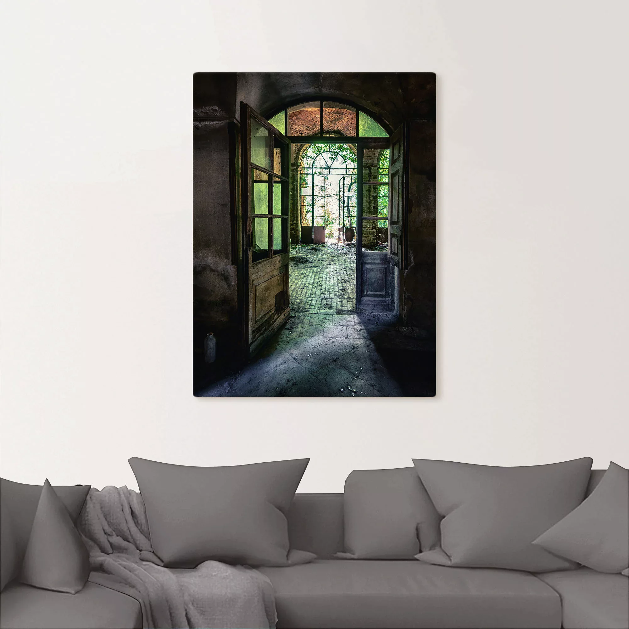 Artland Wandbild "Lost Place - alte Tür Fenster", Fenster & Türen, (1 St.), günstig online kaufen