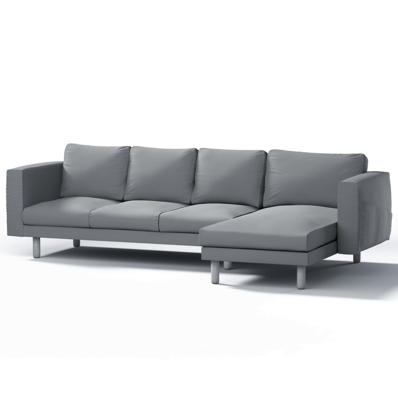 Bezug für Norsborg 4-Sitzer Sofa mit Recamiere, grau, Norsborg Bezug für 4- günstig online kaufen