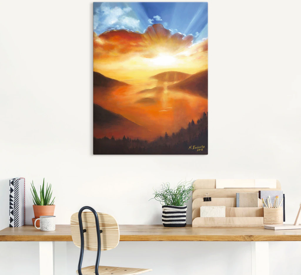 Artland Wandbild "Erwachen in der Natur", Bilder vom Sonnenuntergang & -auf günstig online kaufen