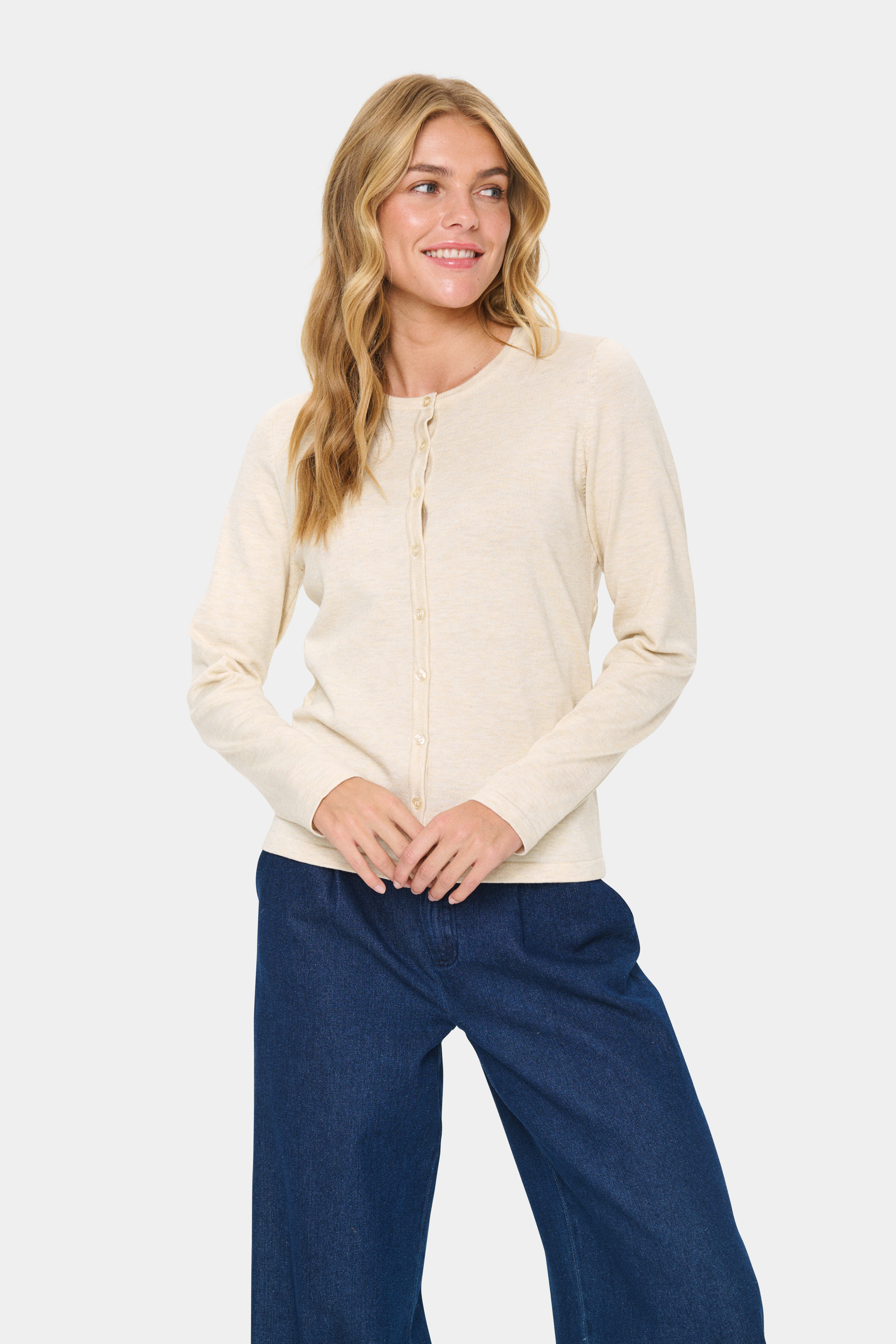 Saint Tropez Strickjacke "A8661, MilaSZ R-Neck Cardigan" günstig online kaufen