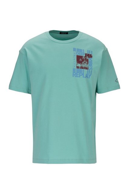 Replay T-Shirt "Deep Vibes" mit Print auf der Brust günstig online kaufen