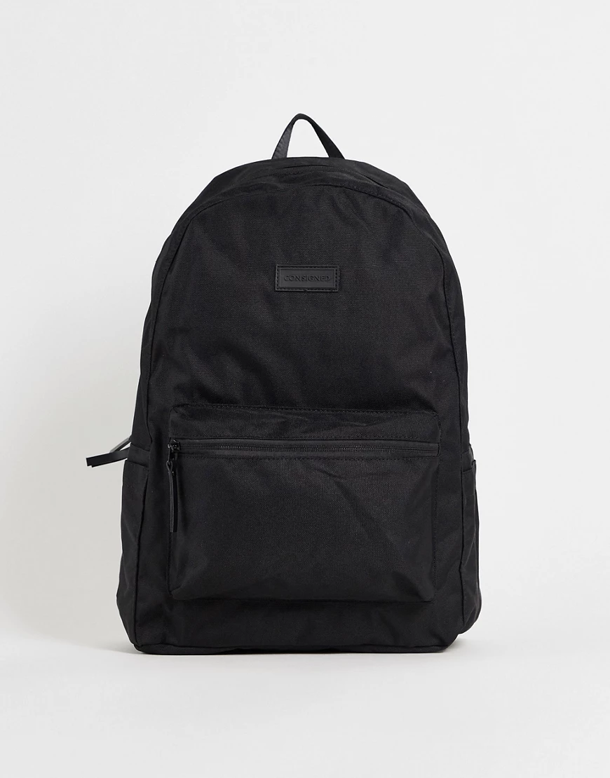 Consigned – Rucksack aus Nylon in Schwarz günstig online kaufen