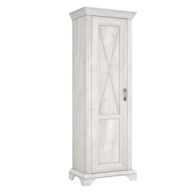 Kleiderschrank Landhaus Klein 73 cm breit Kashmir Pinia Weiß günstig online kaufen