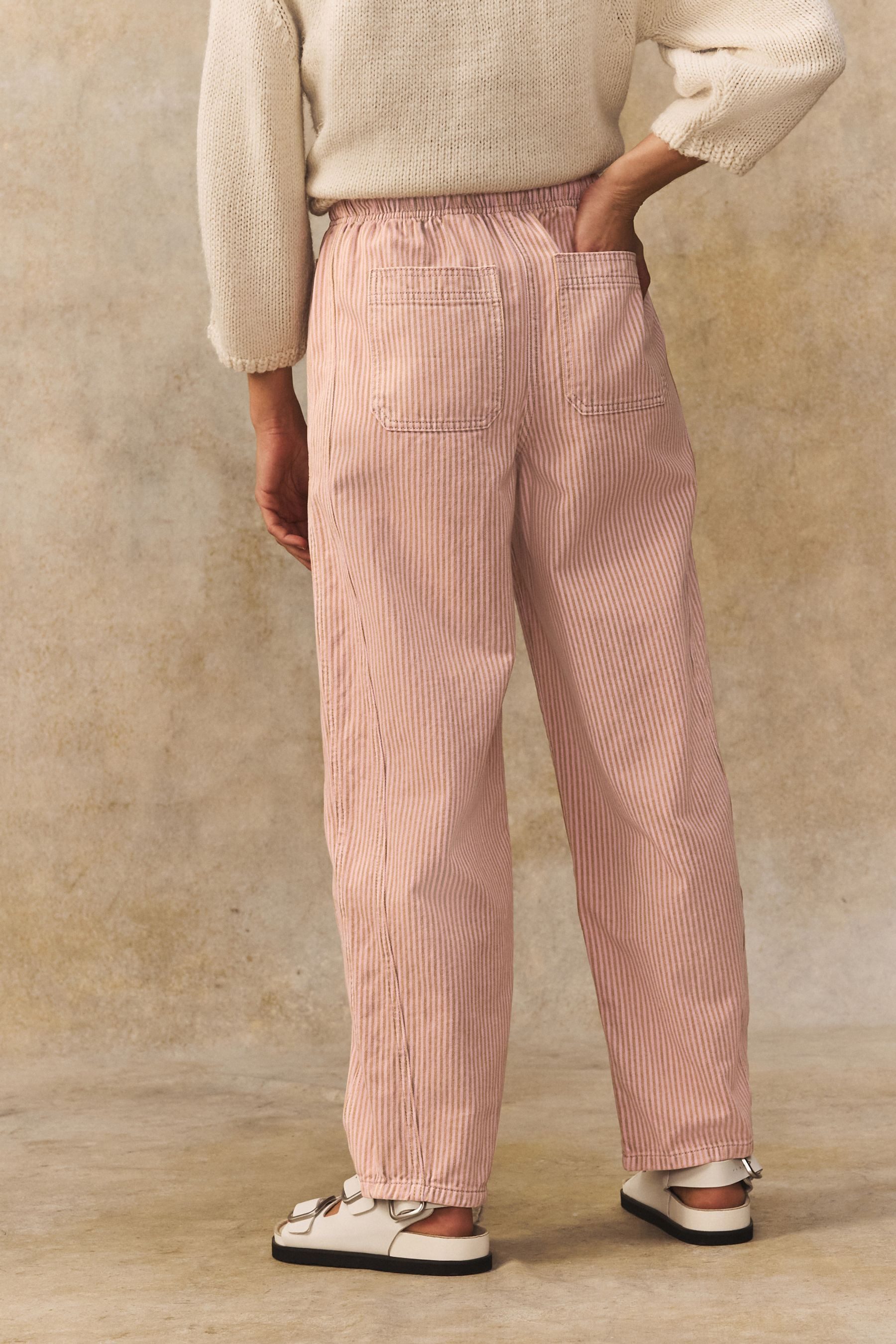 Next Stoffhose Hose mit Barrel-Bein und günstig online kaufen