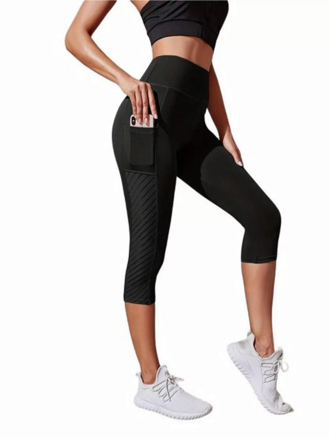 Selef Creation Caprileggings Breites Taillenband, Bauchkontrolle, Sport-Cap günstig online kaufen