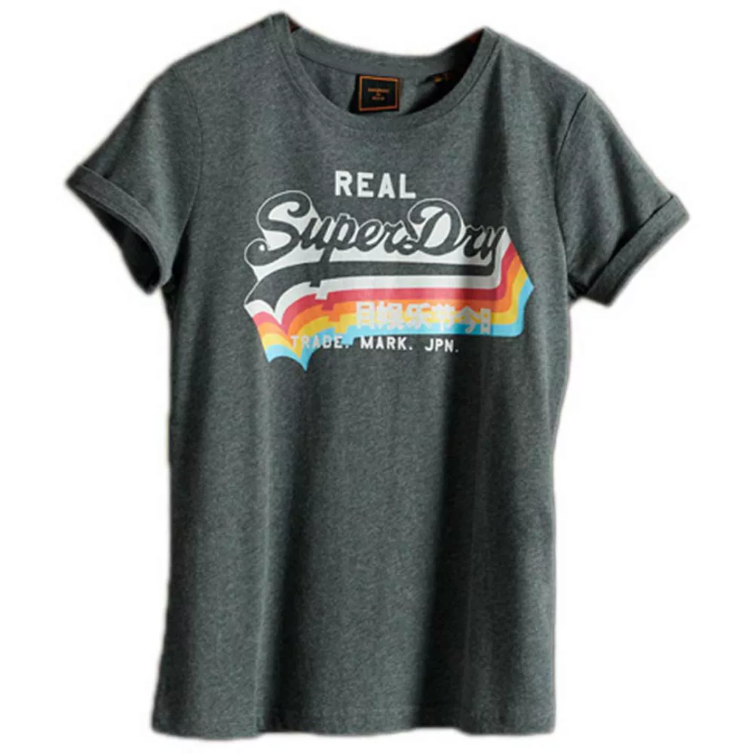 Superdry Vintage Logo Kurzarm T-shirt 2XS Shell Pink Marl günstig online kaufen