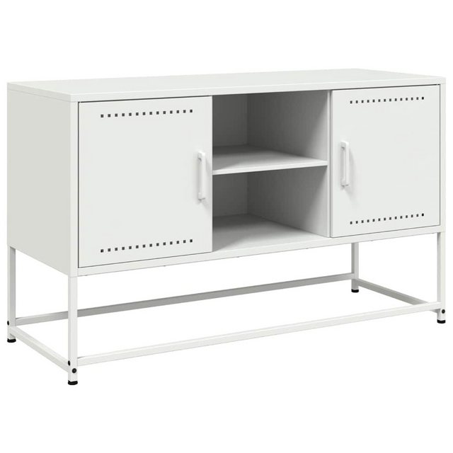 vidaXL TV-Schrank TV-Schrank Weiß 100,5x39x60,5 cm Stahl (1-St) günstig online kaufen