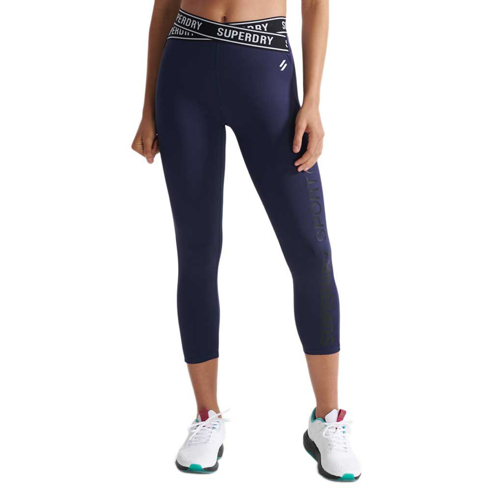 Superdry Training Cross Leggings L Rich Navy günstig online kaufen