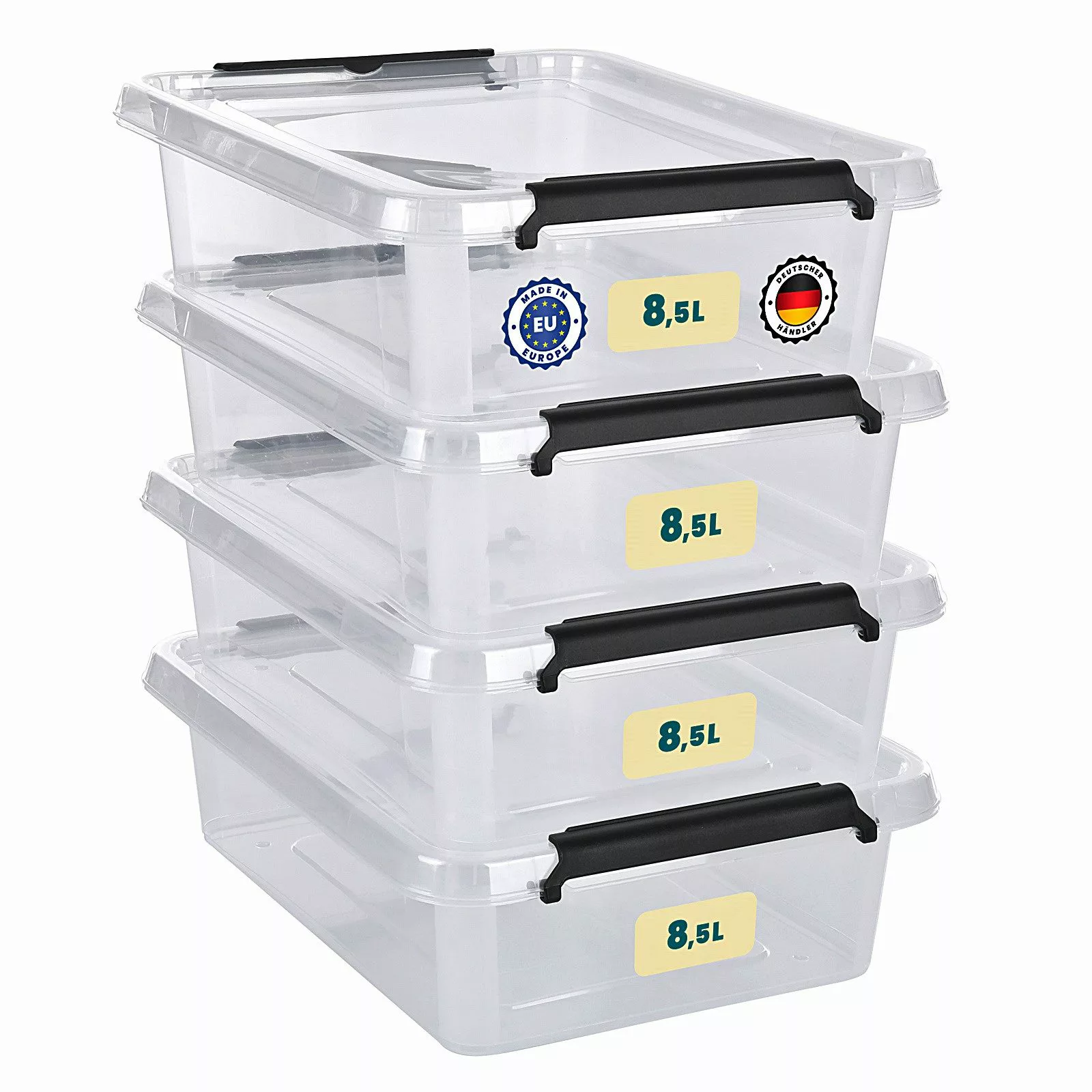 astor24 Aufbewahrungsbox Aufbewahrungsbox mit Deckel 4er günstig online kaufen