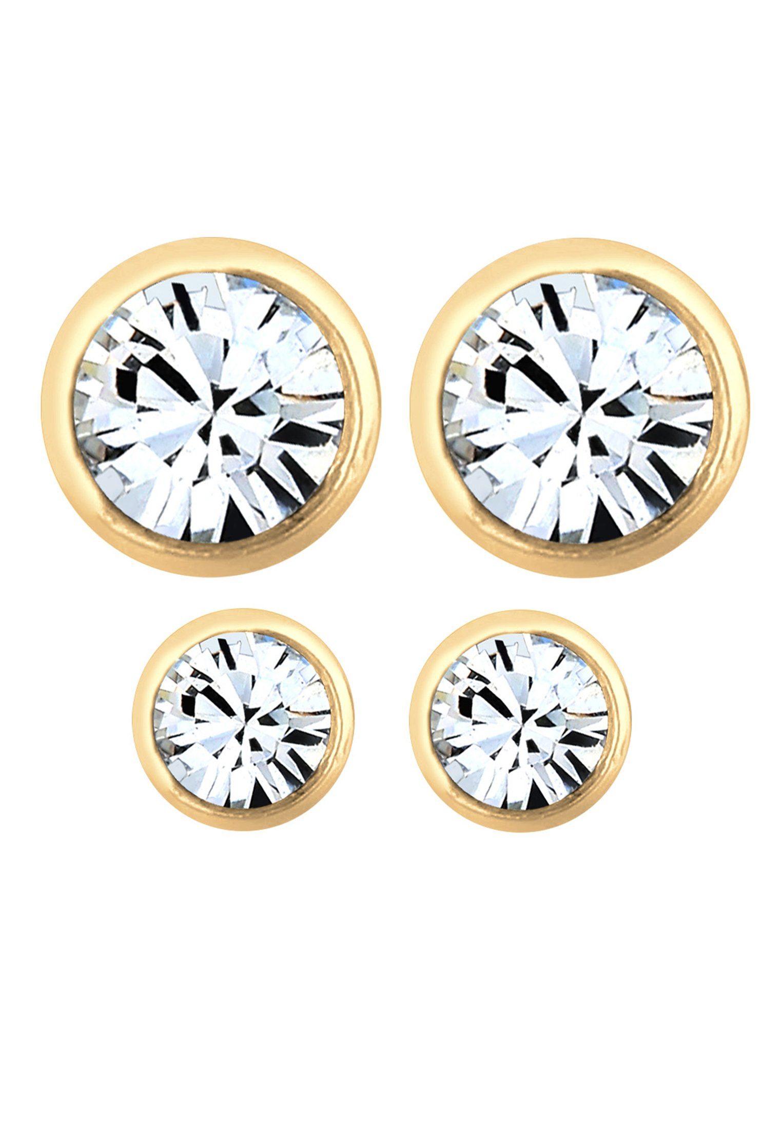 Elli Ohrring-Set Ohrstecker Set Weiß 925 günstig online kaufen