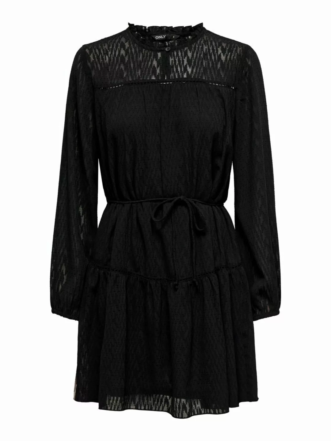 ONLY Mesh-detail- Kleid Damen Schwarz günstig online kaufen