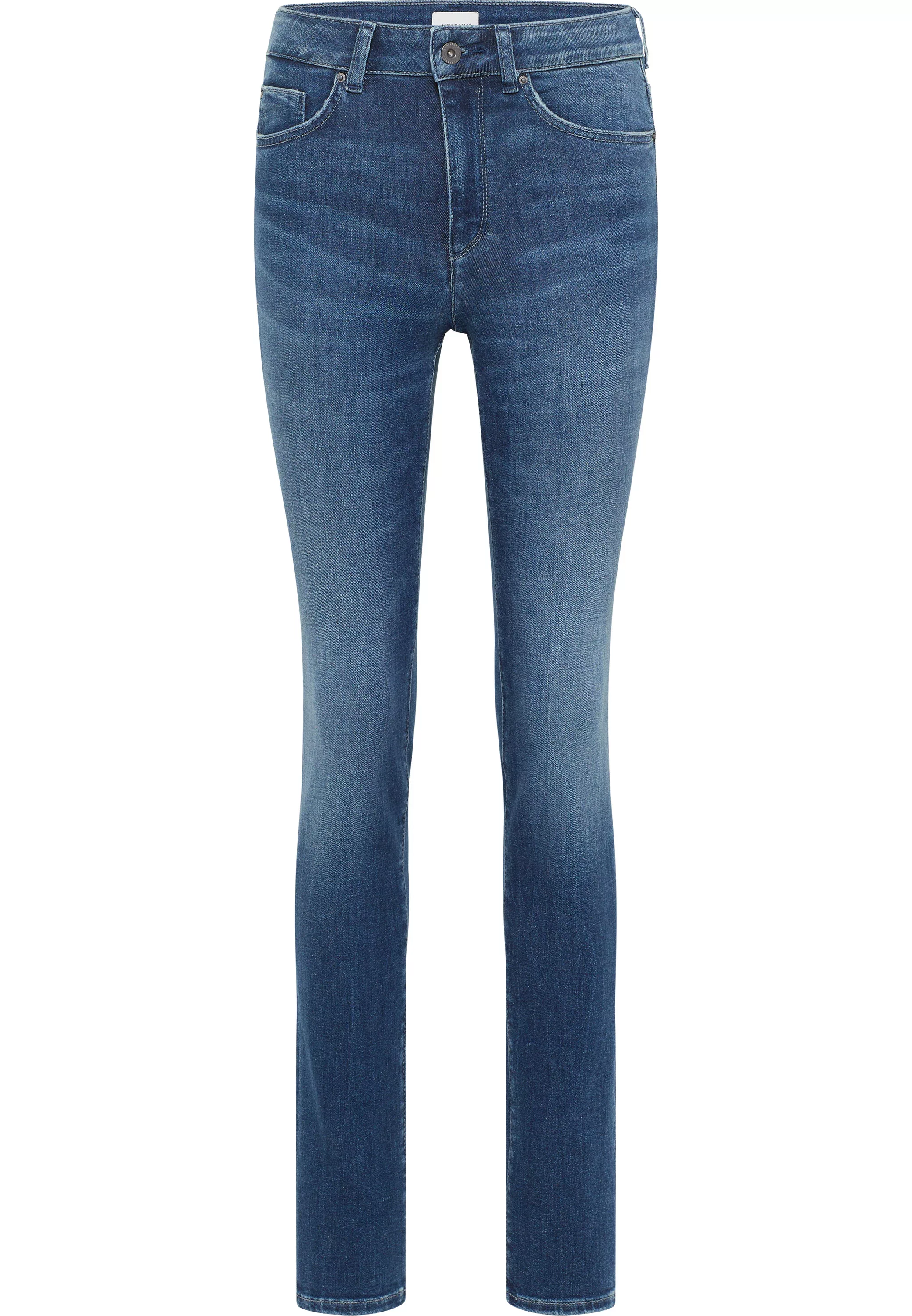 Mustang Damen Jeans SHELBY Slim Fit - Blau - Blue Denim günstig online kaufen