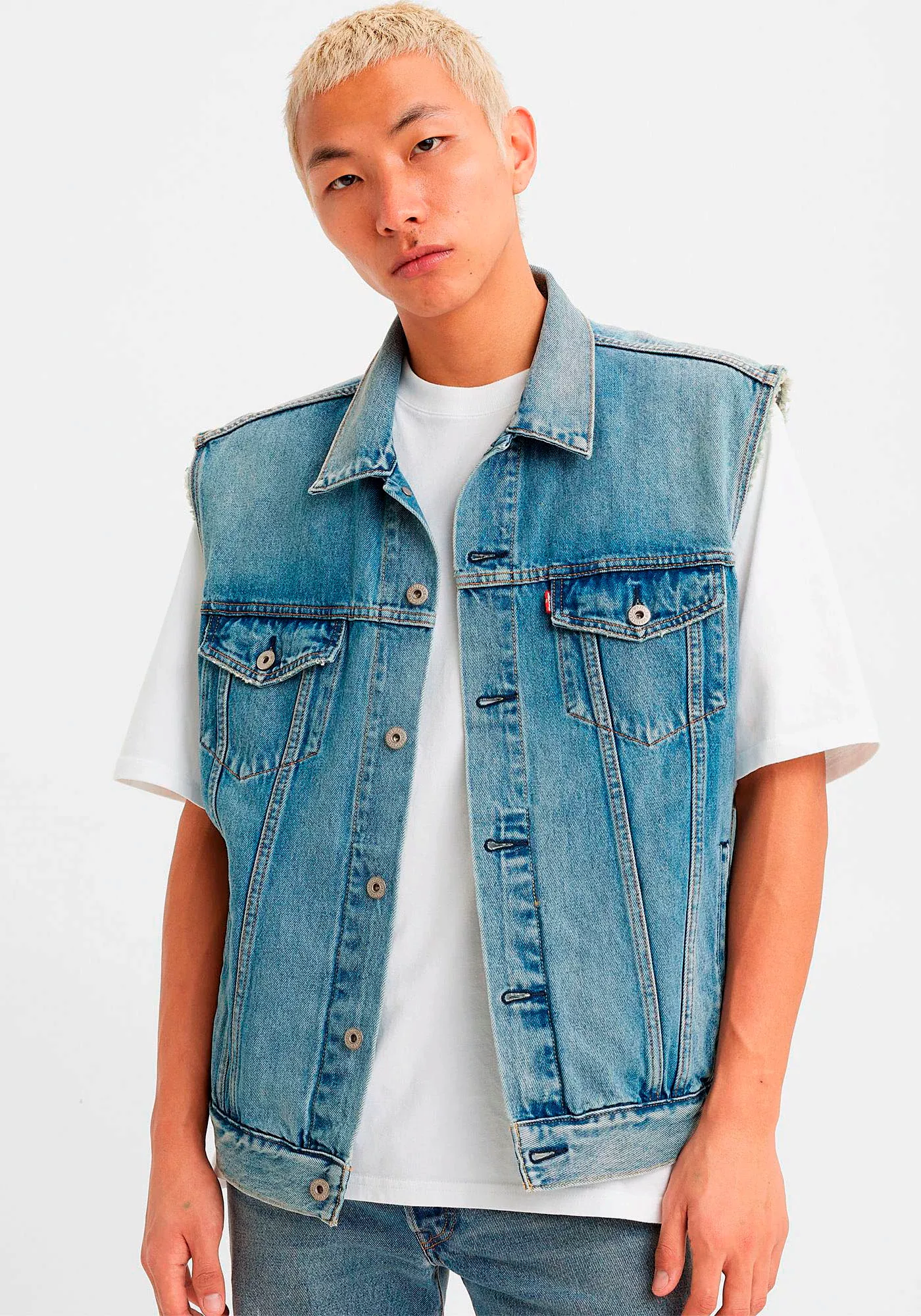 Levis Jeansweste "RELAXED TRUCKER VEST MED INDIGO - WORN IN" günstig online kaufen