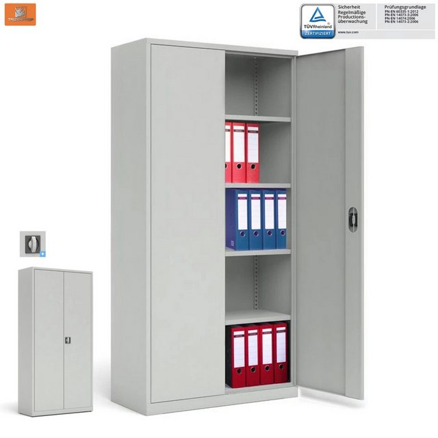 TRIZERATOP Aktenschrank Aktenschrank Büroschrank 100x42x200 cm 59kg günstig online kaufen